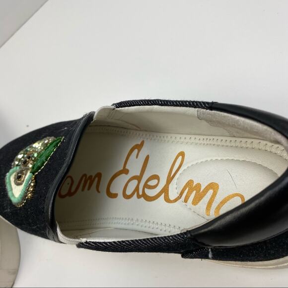 SAM EDELMAN EVELINA SLIP ON SNEAKER WITH FRUIT APPLIQUE SIZE 9 - Picture 10 of 10